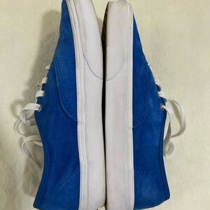 Vans royal blue suede shoes.